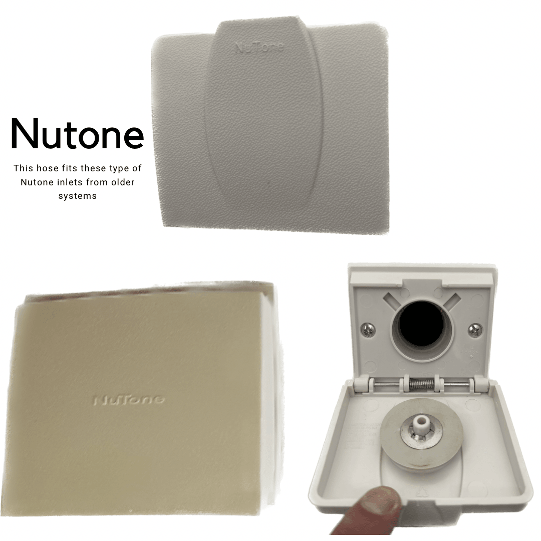 GVac Central Vacuum Nutone Pigtail Hose Kit with Sebo Powerhead - Geek Vacuums