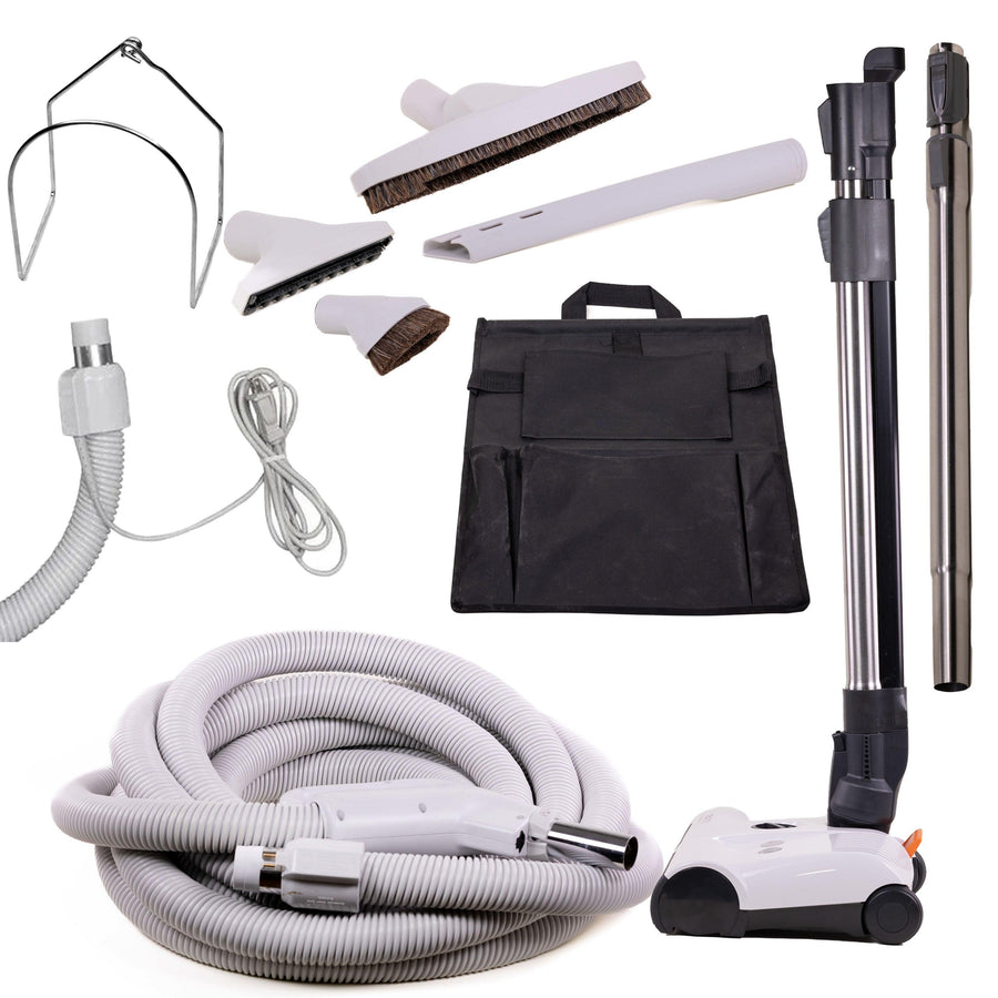 GVac Central Vacuum Pigtail Hose Kit with Sebo Powerhead - Geek Vacuums