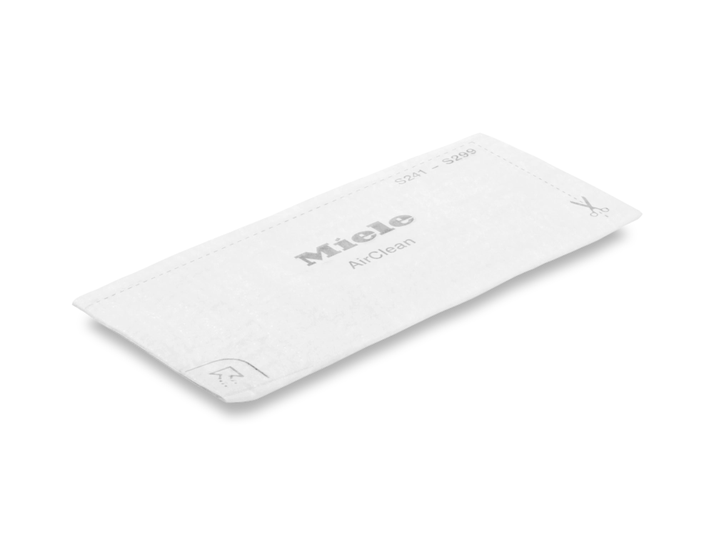 Single Miele AirClean exhaust filter pad.