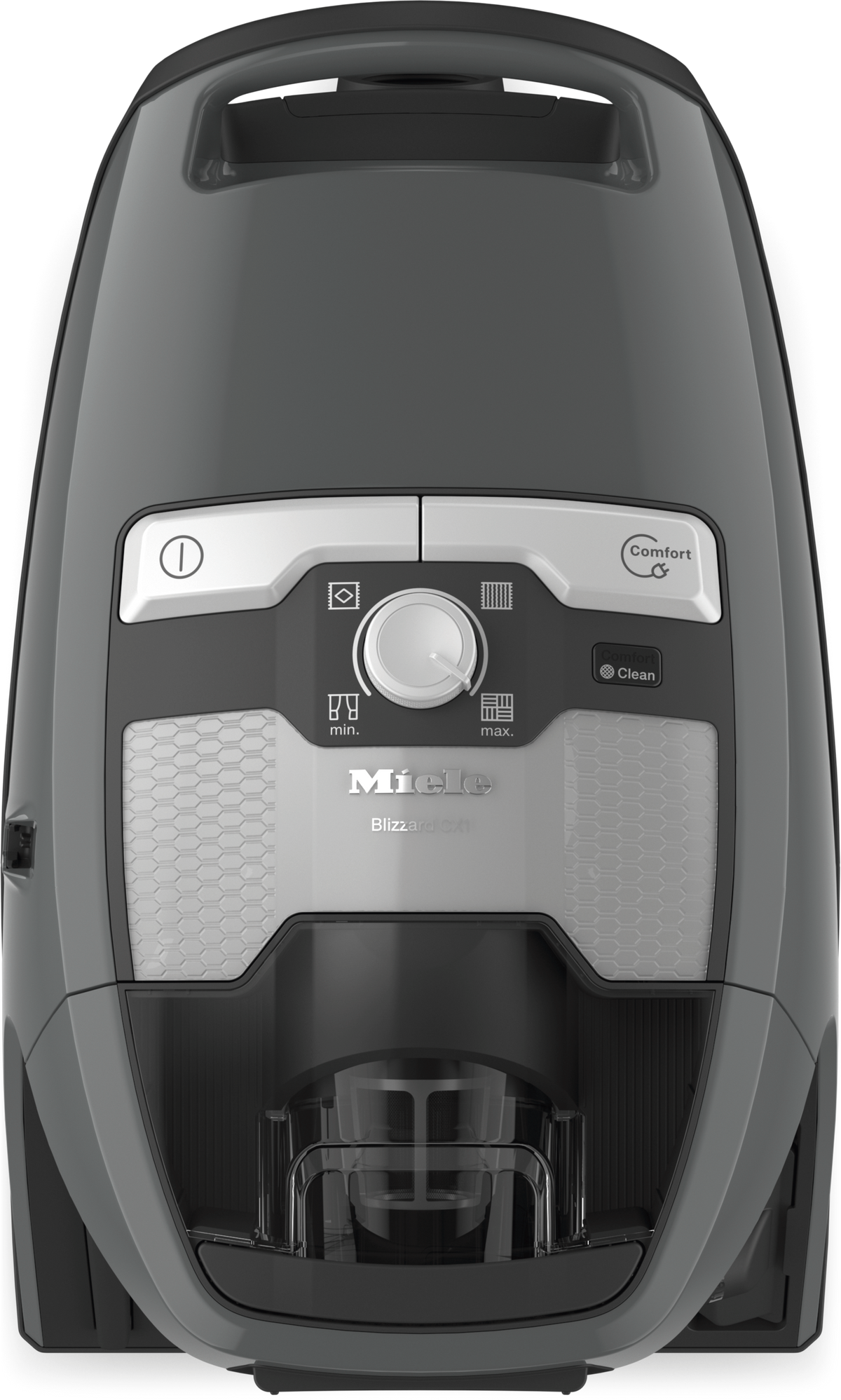 Miele Blizzard CX1 PureSuction canister vacuum with telescopic wand extended