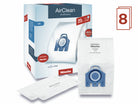 Miele AirClean 3D Efficiency GN dustbags, 8 pack with filters.