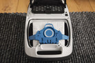 Miele GN dustbag installed in an open canister vacuum.