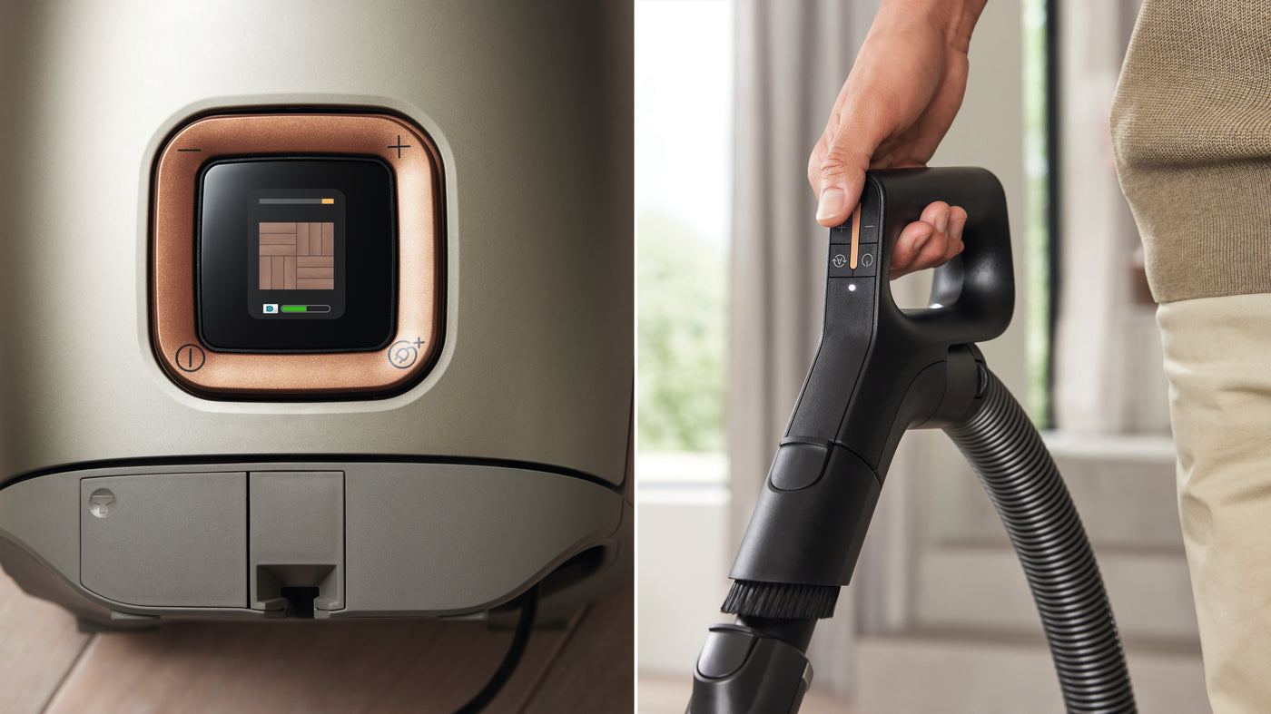 Miele Guard L1 Electro LCD display and handle controls.