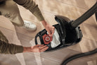 Installing a CO HyClean bag in a Miele Guard M1.