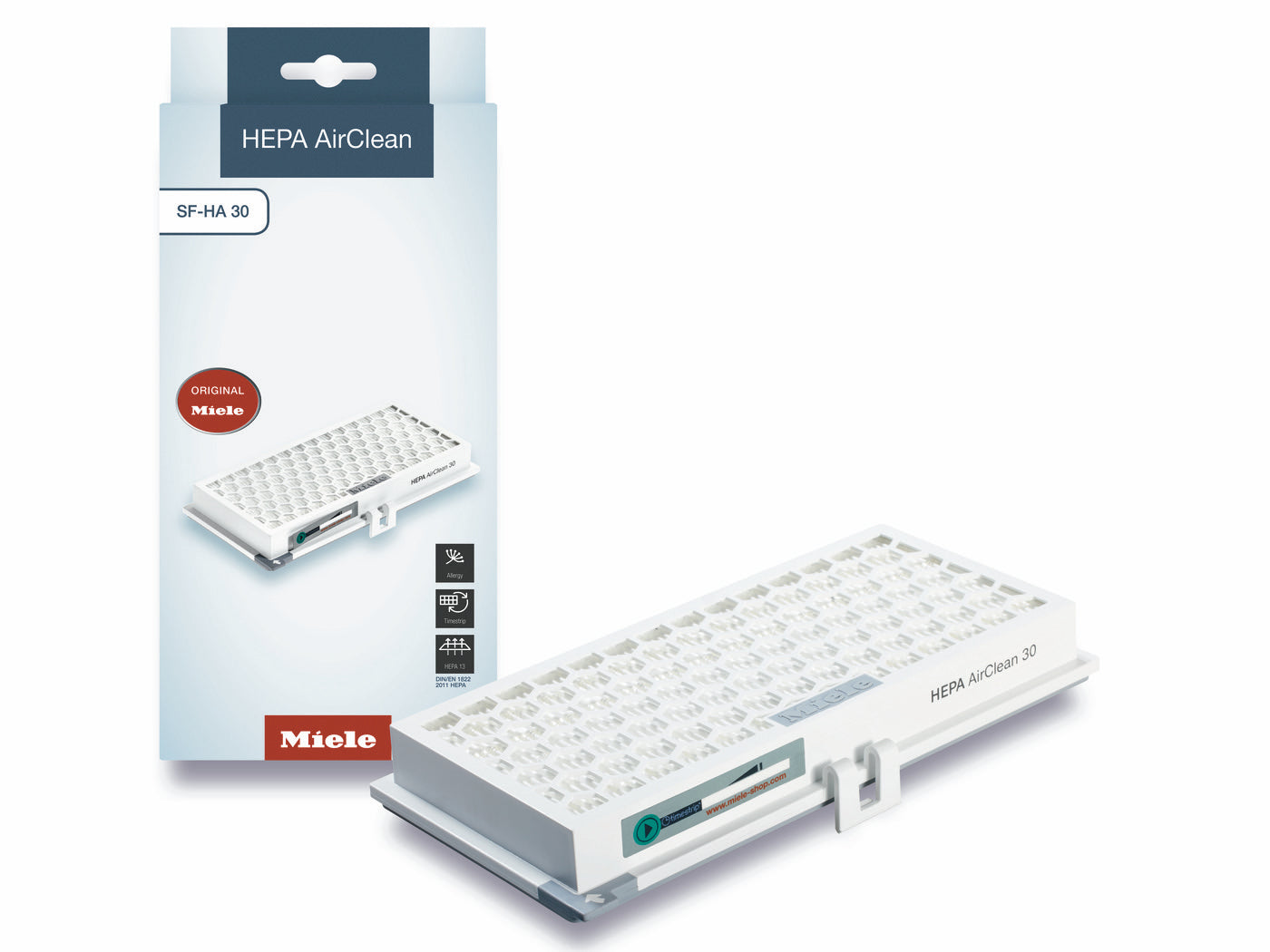 Miele SF-HA 30 HEPA AirClean filter and box.