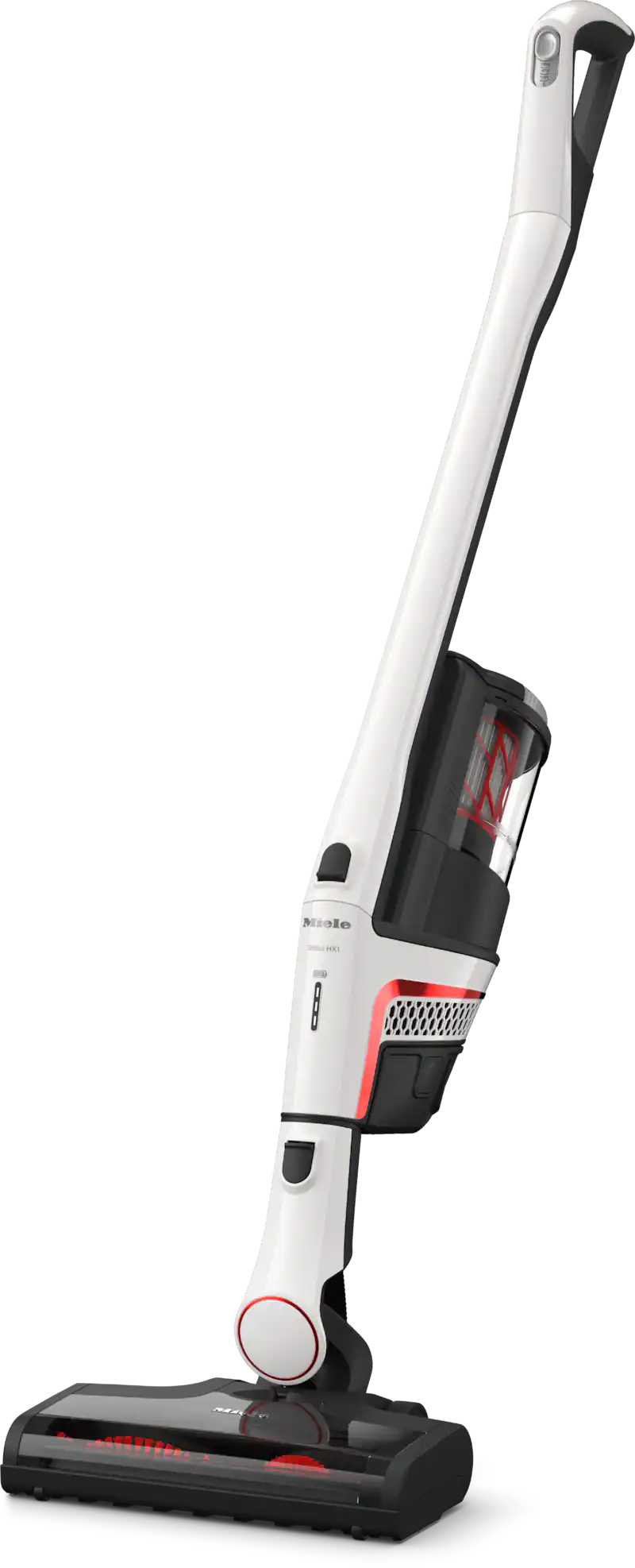 Miele Triflex HX1 Facelift cordless stick vacuum in Lotus White.