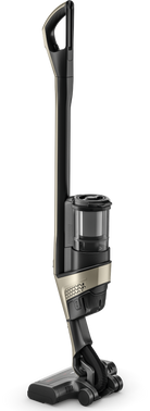 Full-length view of the Miele Triflex HX3 Plus cordless stick vacuum in Titanium Pearlfinish.