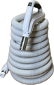Premium low voltage central vacuum hose, coiled.