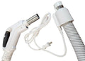Premium pigtail dual voltage central vacuum hose with power cord.