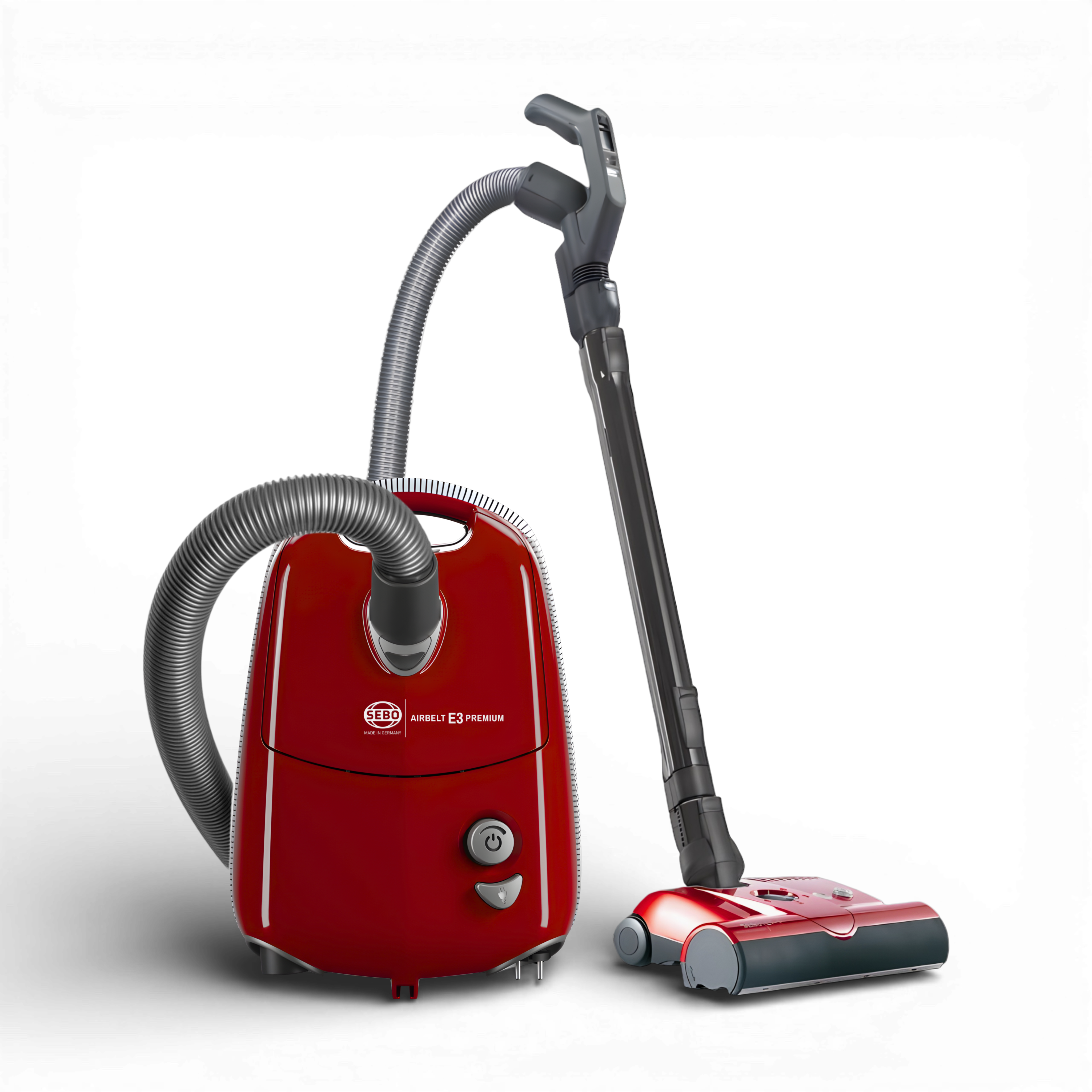 SEBO AIRBELT E3 Premium canister vacuum in Red