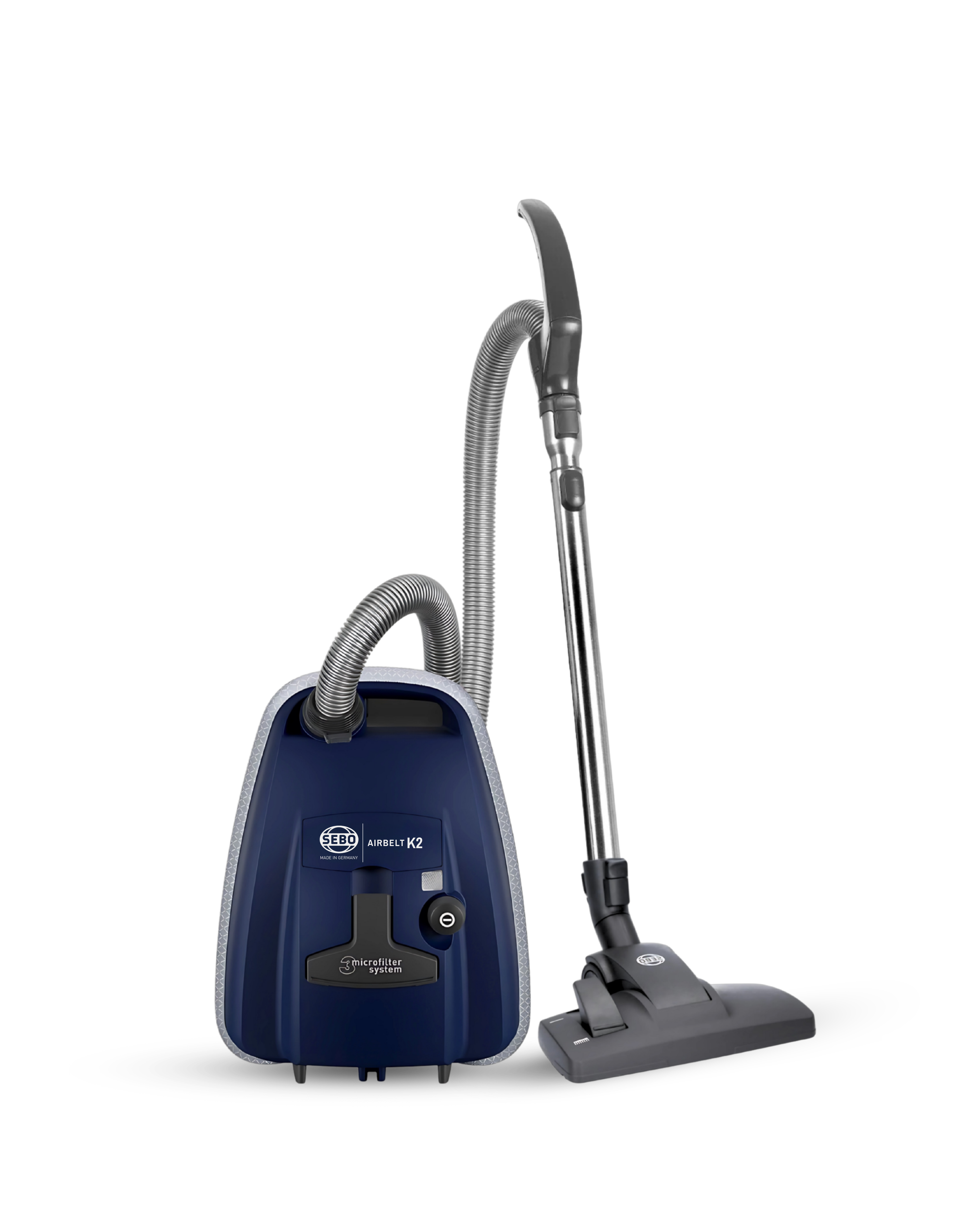 SEBO AIRBELT K2 Kombi canister vacuum for bare floors only in Dark Blue