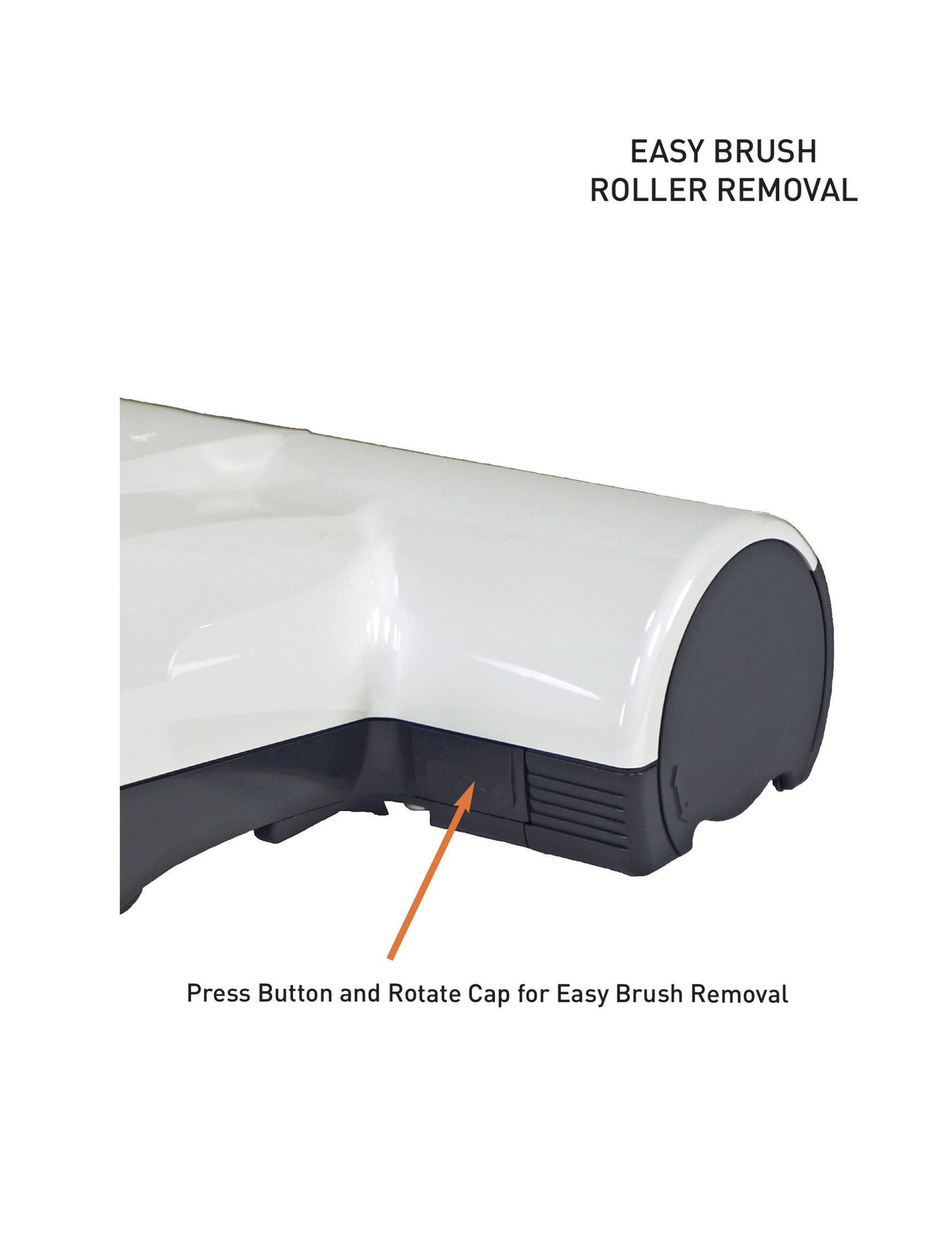 Easy brush roll sebo k3 end cap white
