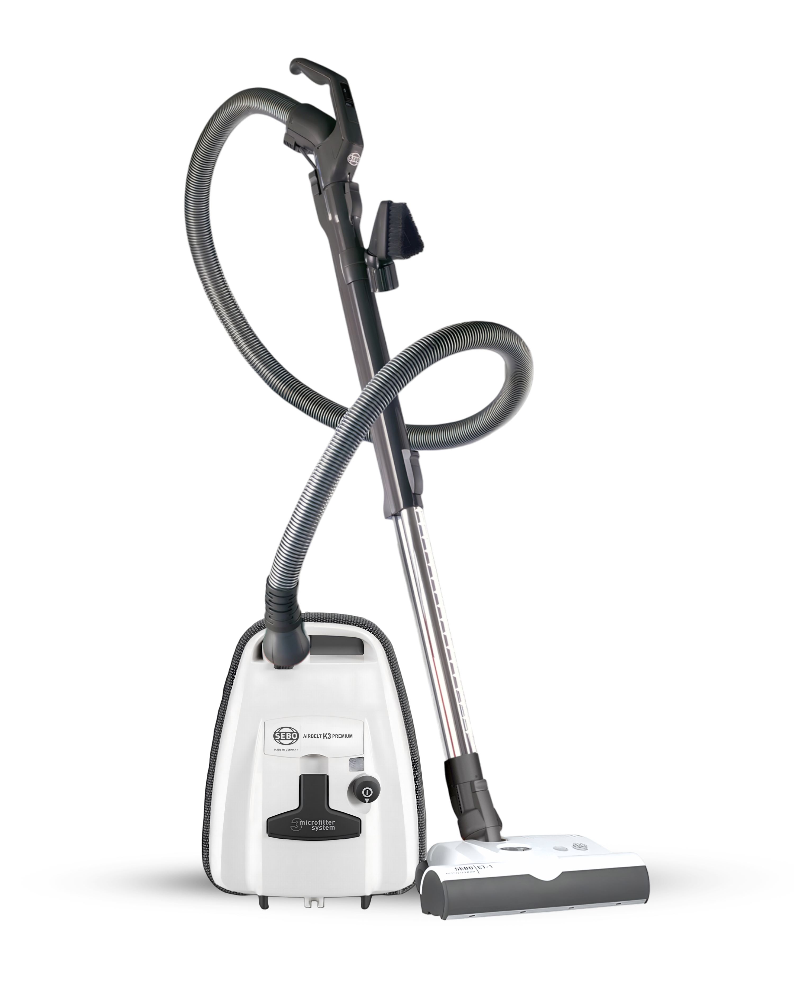 SEBO AIRBELT K3 Premium canister vacuum in White