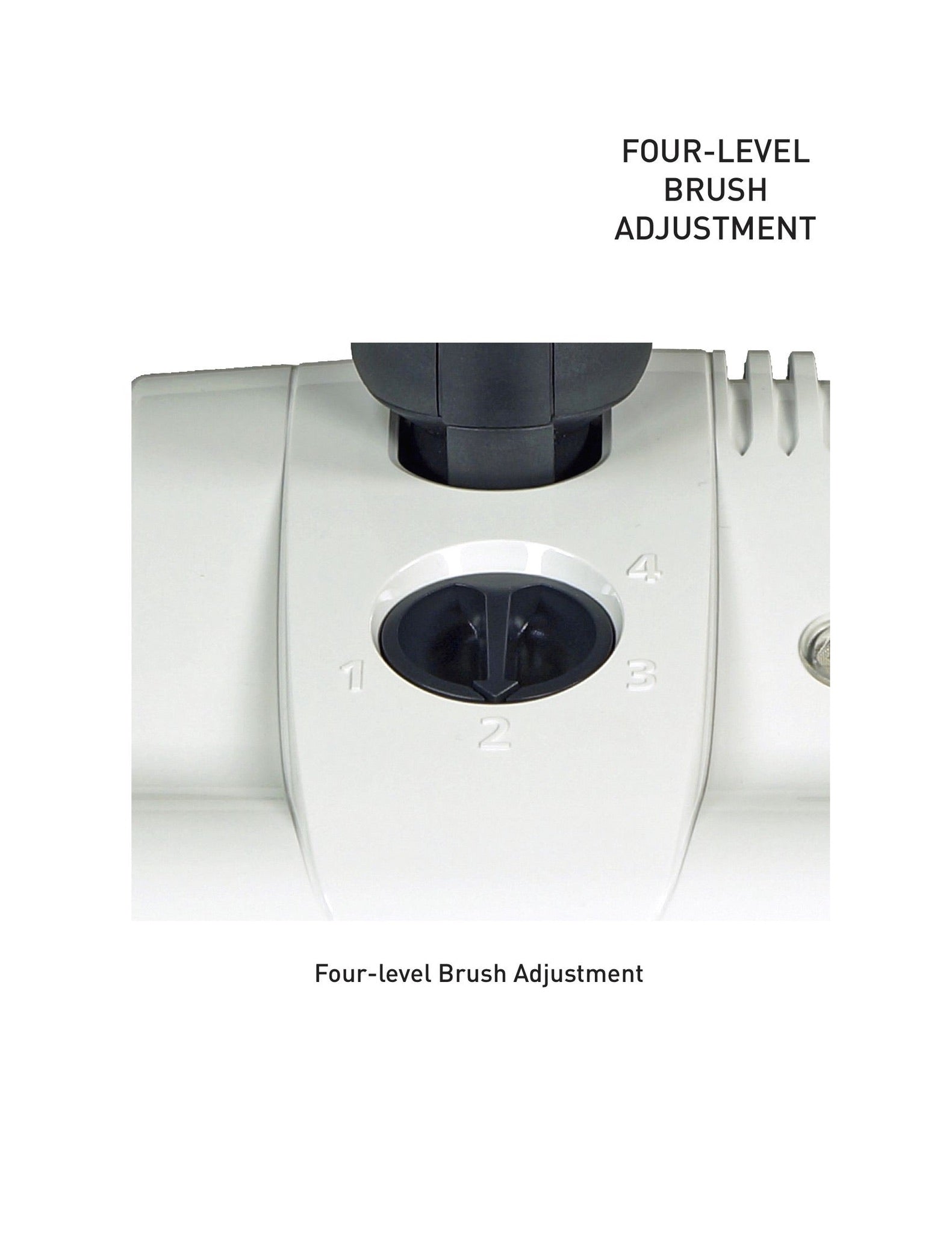 Sebo carpet height adjustment for high pile carpet 