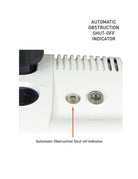 Automatic obstruction shut off feature white Sebo vacuum for pet hair